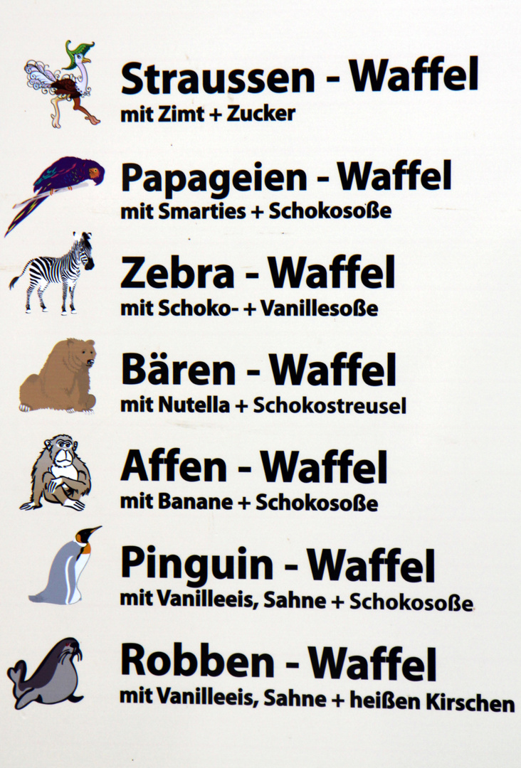 "tierische" Waffeln