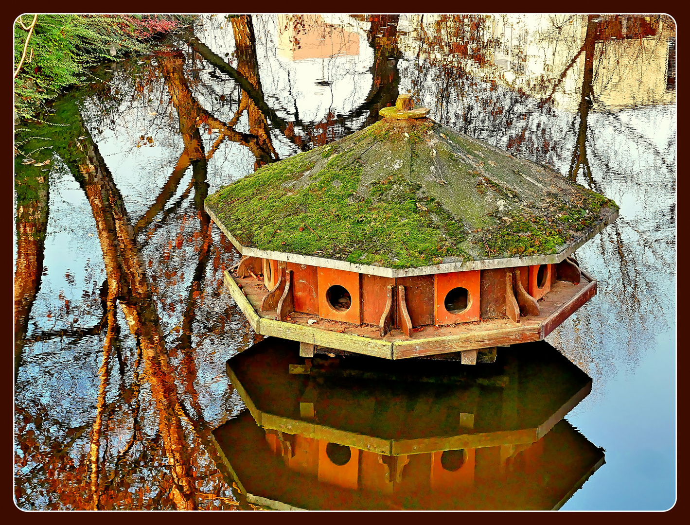 Tierischer Bungalow im Teich