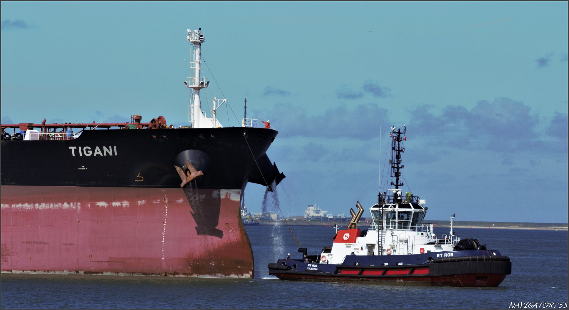" TIGANI " Crude Oil Tanker, Rotterdam.