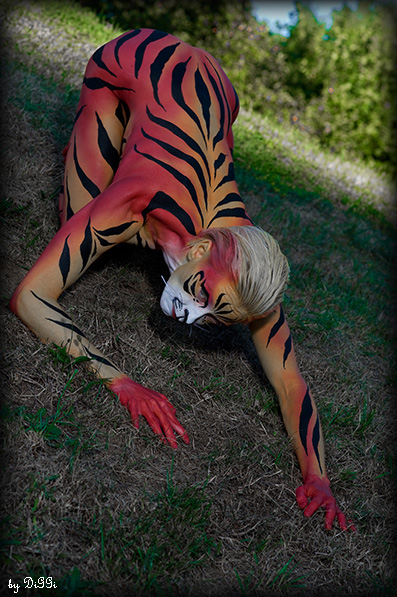 Tiger Bodypainting