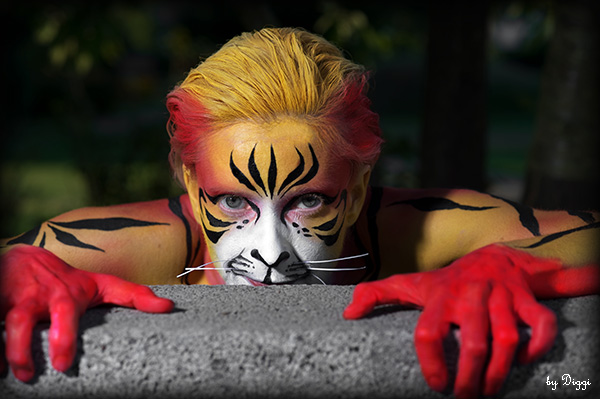 Tiger Bodypainting Gesicht