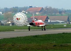 Tiger F 5 der Patrouille Suisse ist gelandet