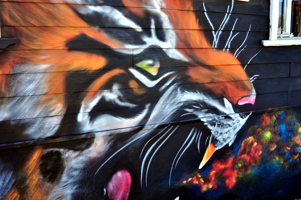 Tiger-Fassade