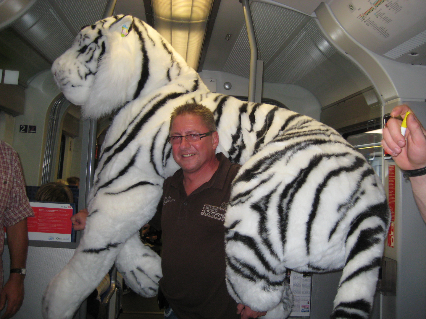 Tiger in der U-Bahn