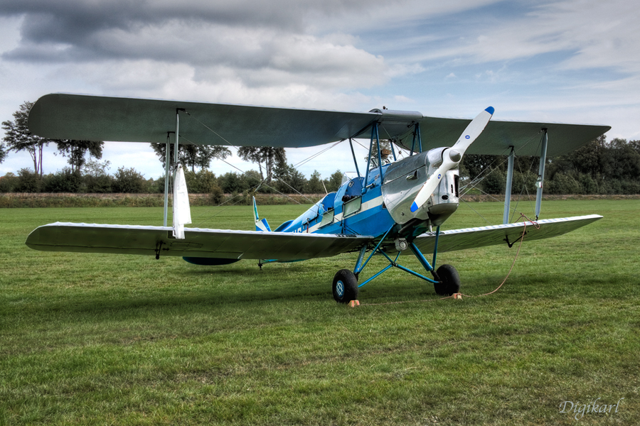 Tiger Moth blau