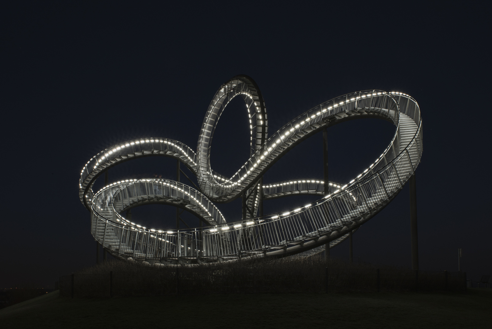 Tiger & Turtle bei Nacht