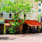 Tilt-Shift- Kaffeehaus in Singapur