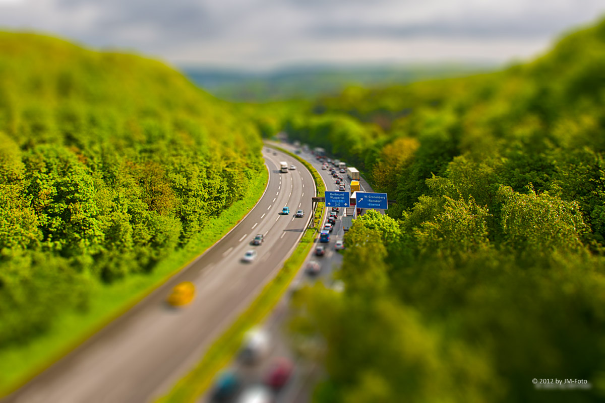 Tilt Shift - Unfall auf der A46