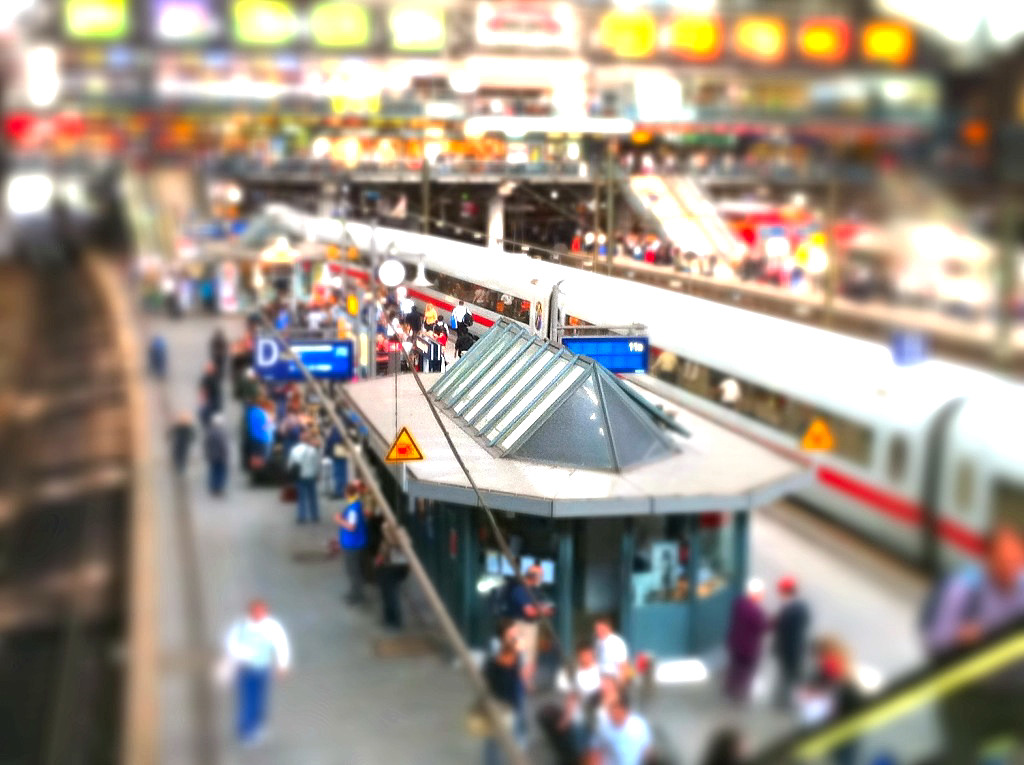 Tilt-Shift vom Hamburger Hbf