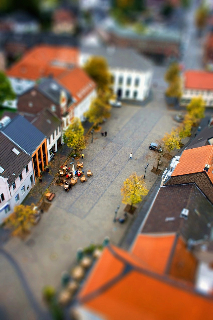 Tilt-Shift von Hüls am Niederrhein