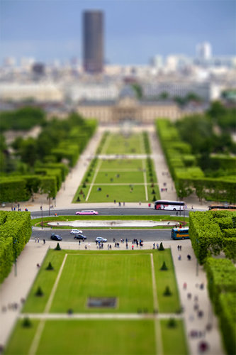 Tilt&Shift vom Eiffelturm