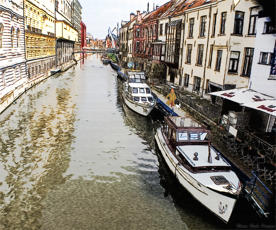 Tim und Struppi in Gent