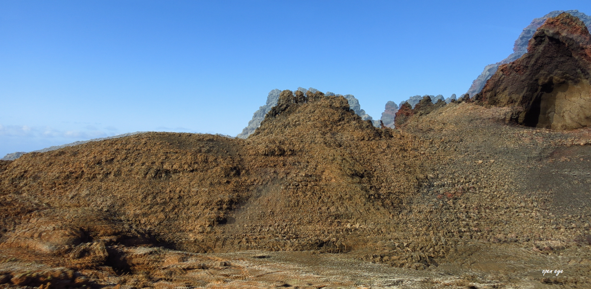 Timanfaya Vulkan Lanzarote - 3D Interlaced