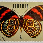 Timbre de la République du Libéria. (Pays de l'ouest de l'Afrique) Papillon / 2