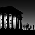 Time constantly moves on - on Calton Hill in Edinburgh, Scotland