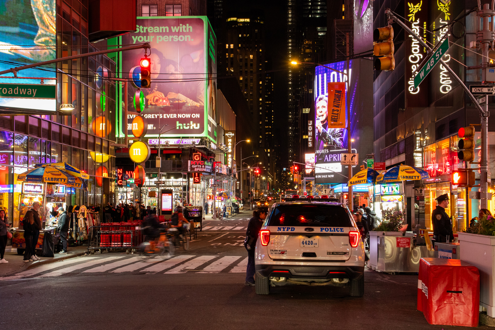 Time Square at night