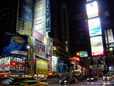 Time Square bei Nacht