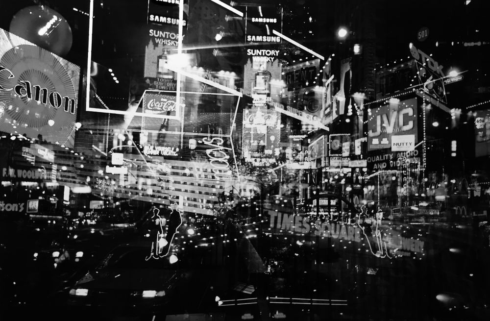 Time Square black&white