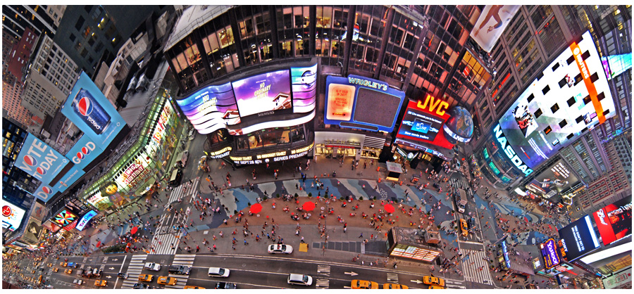 Time Square - verkehrte Welt...