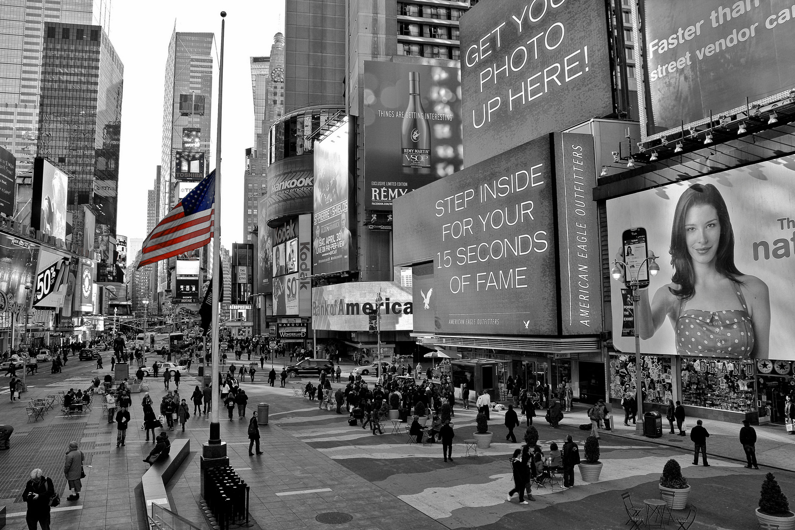 Times Square al tramonto