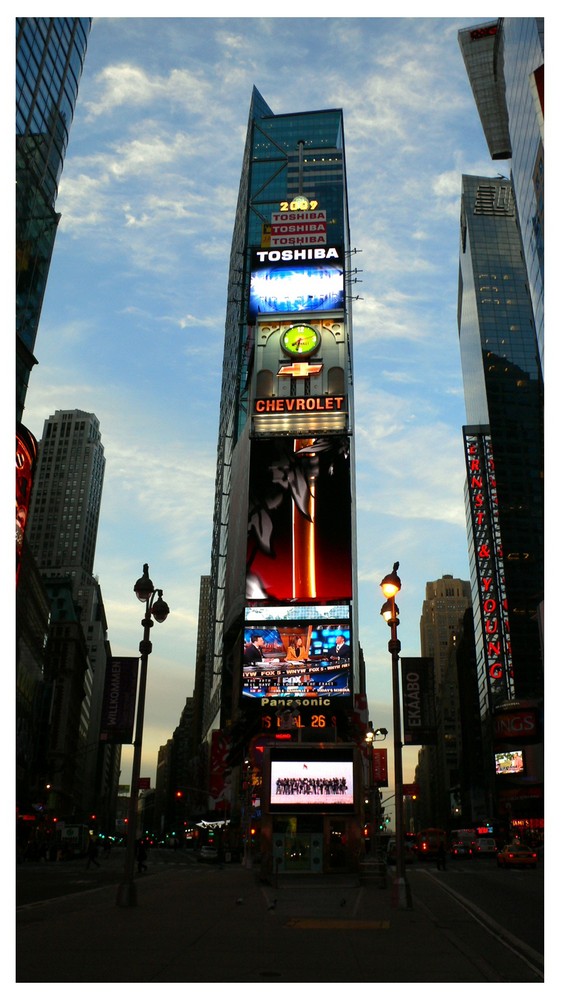 Times Square at 7.30 a.m.