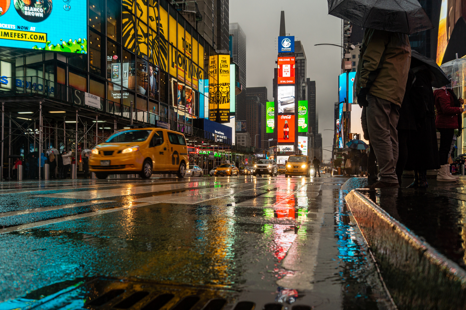 Times Square at night 