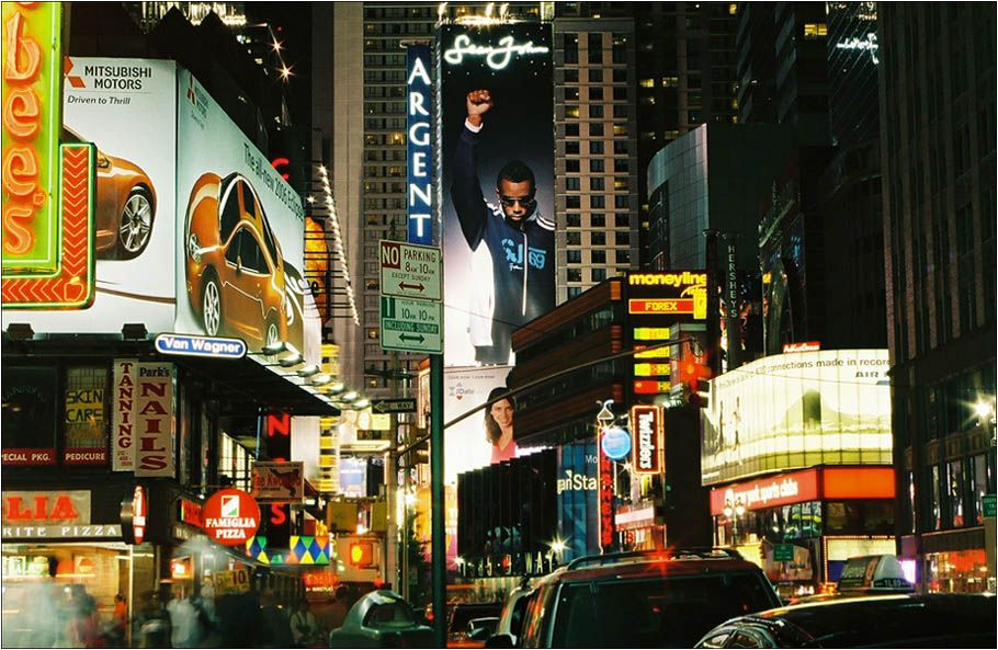 Times Square at night