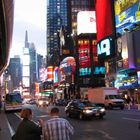 Times Square bei Dämmerung