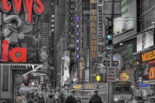 times square bei nacht