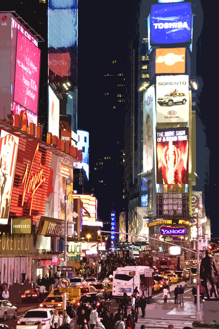 Times square bei Nacht
