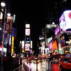 Times Square bei Regen