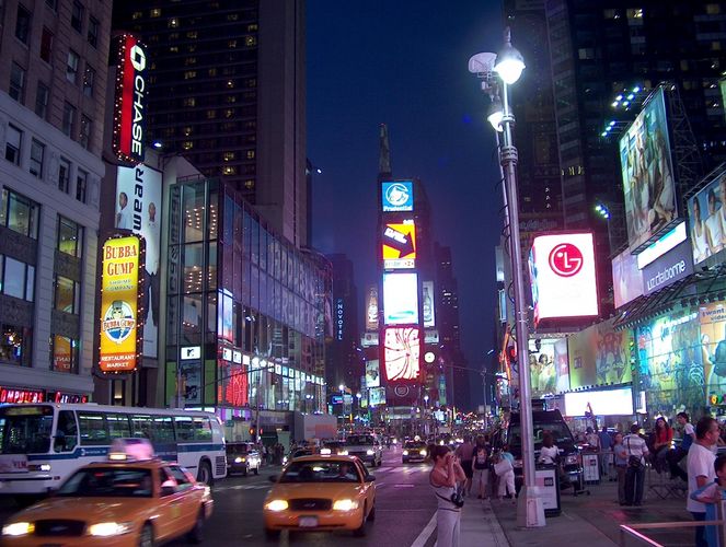 Times Square by night