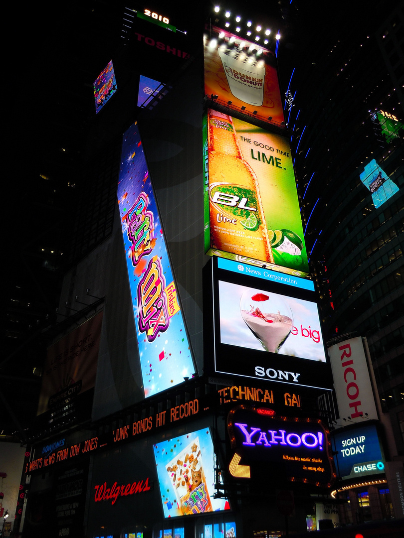 Times square by night