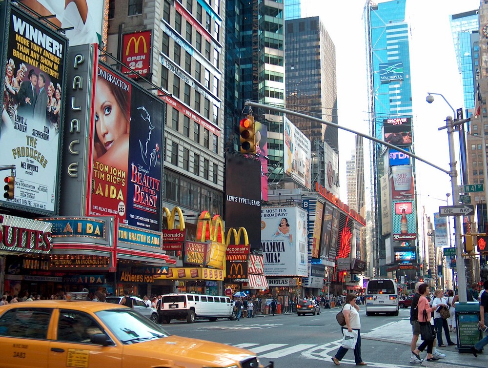 Times Square et sa vie