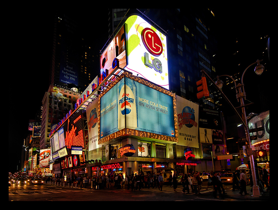 Times Square in der Nacht