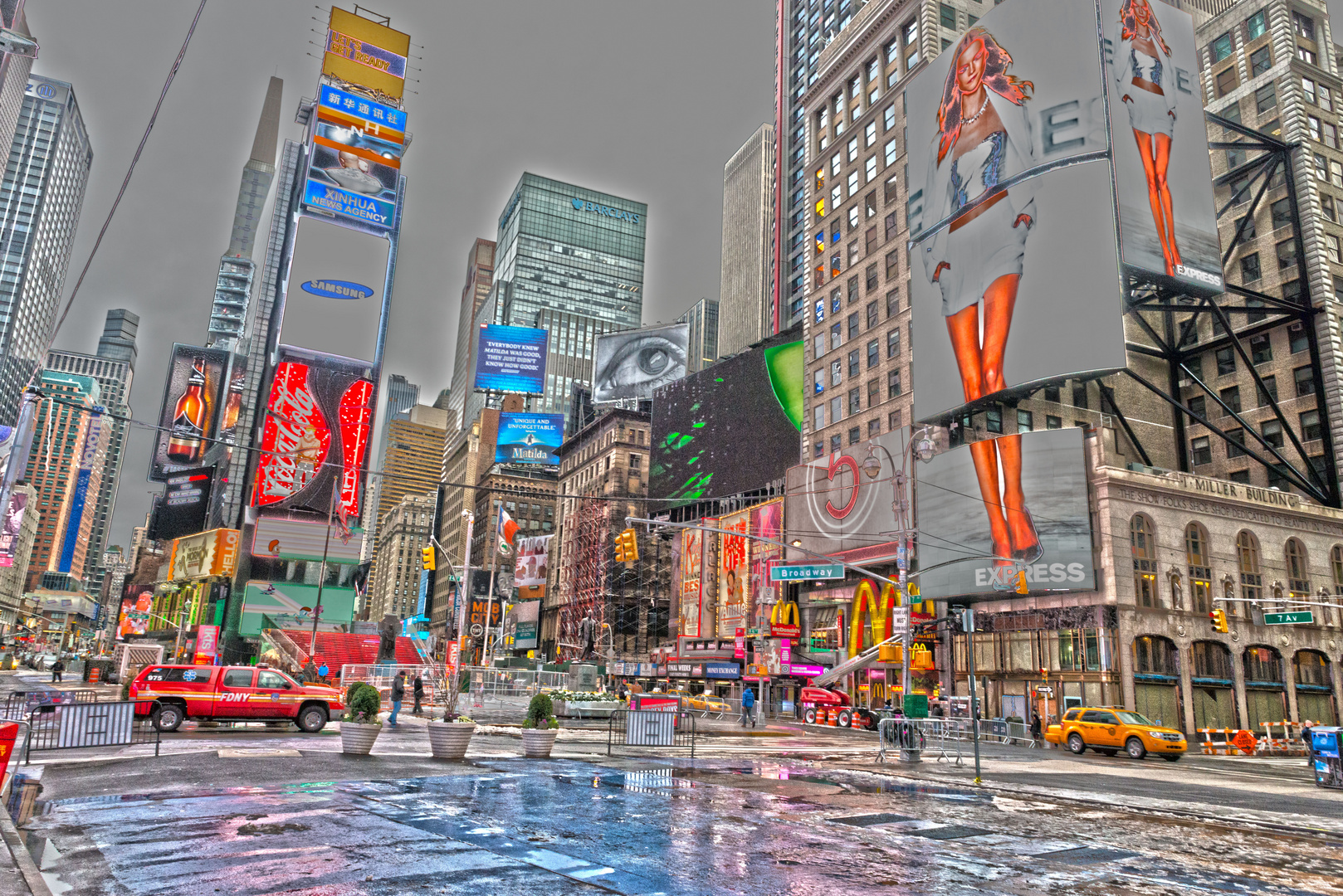 Times Square in HDR