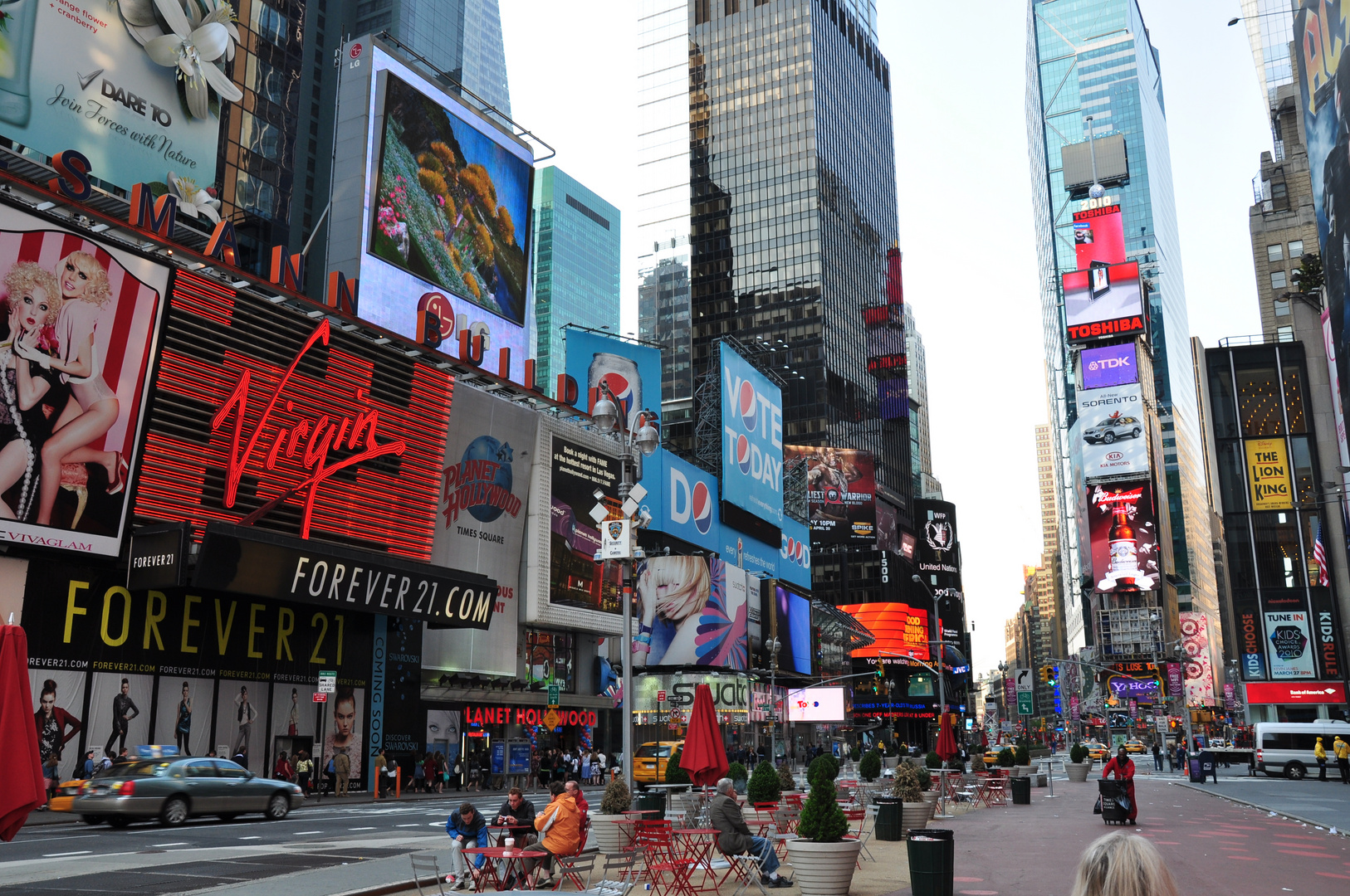 Times Square menschenleer