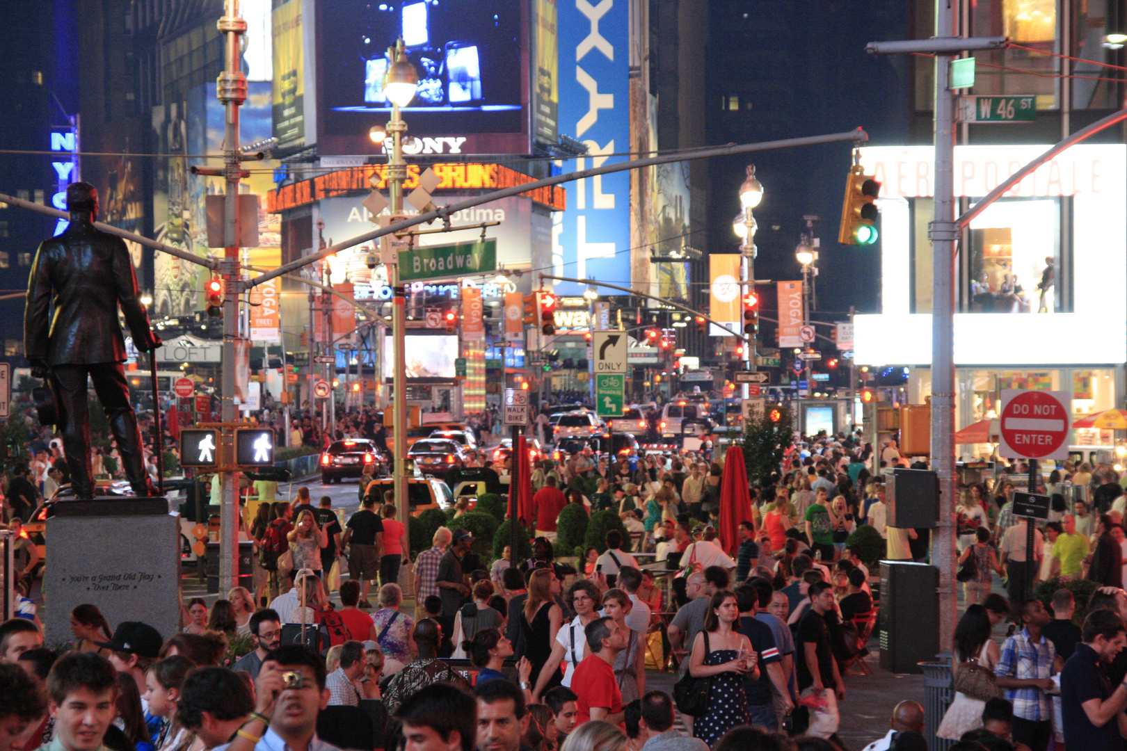 Times Square nachts um 12