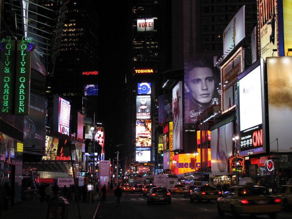 Times Square Okt/2008 bei Nacht