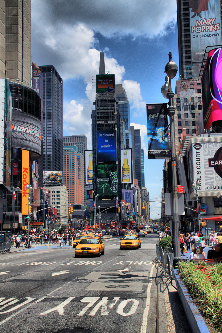 Times Square on Independence Day - HDR