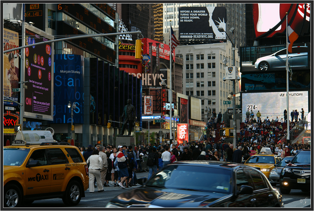 Times Square Samstagmittag