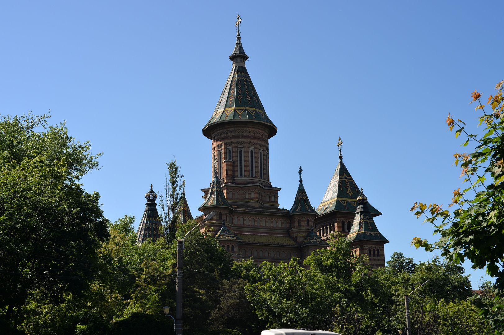 Timisoara - Kathedrale der Heiligen drei Hierarchen - Seitenansicht