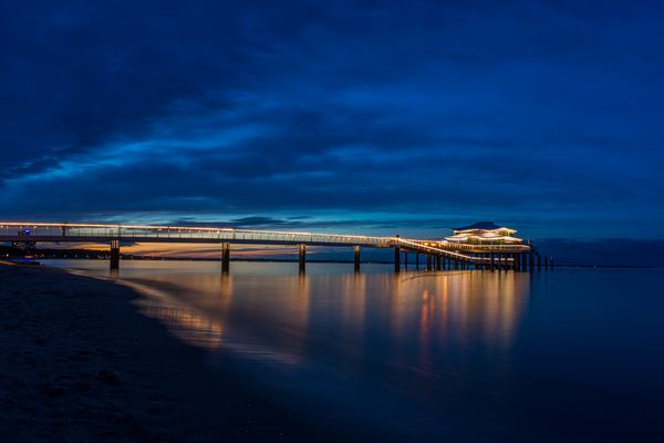 Timmendorfer Strand bei Sonnenuntergang