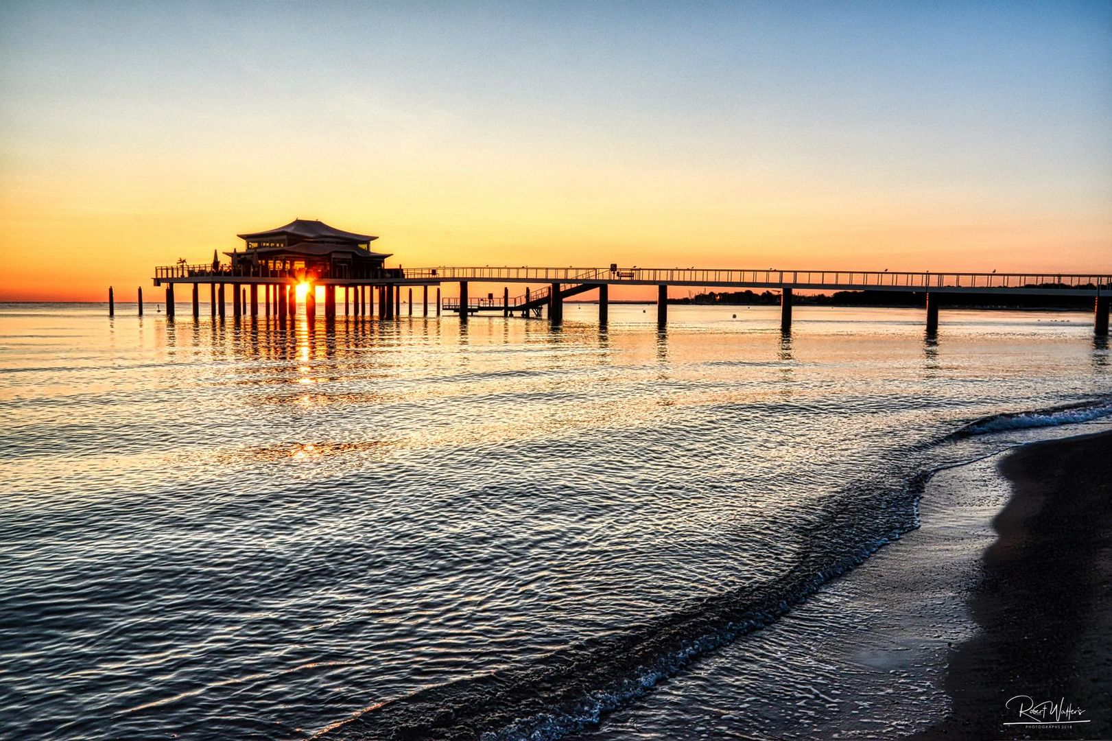 Timmendorfer Strand im Morgengrauen