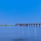 Timmendorfer Strand in blauem Licht