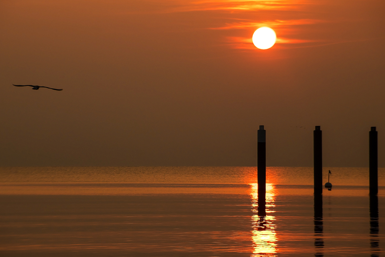 Timmendorfer-Strand - Sonnenaufgang über dem Meer