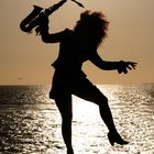 Tina Tandler - Saxophon, Meer und Möwe