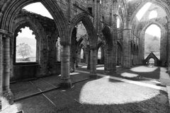 Tintern Abbey, Sonnenlicht und Schatten