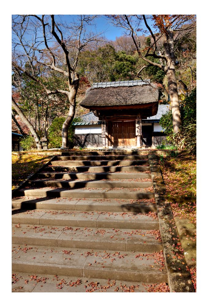 Tip of the stone steps