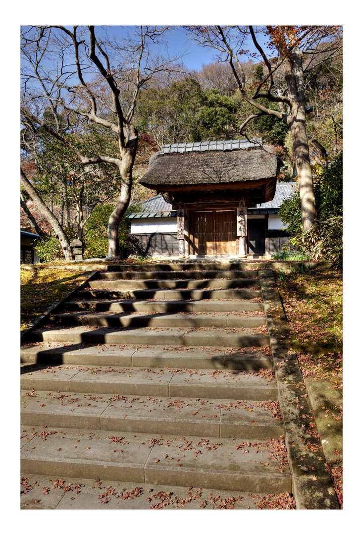 Tip of the stone steps